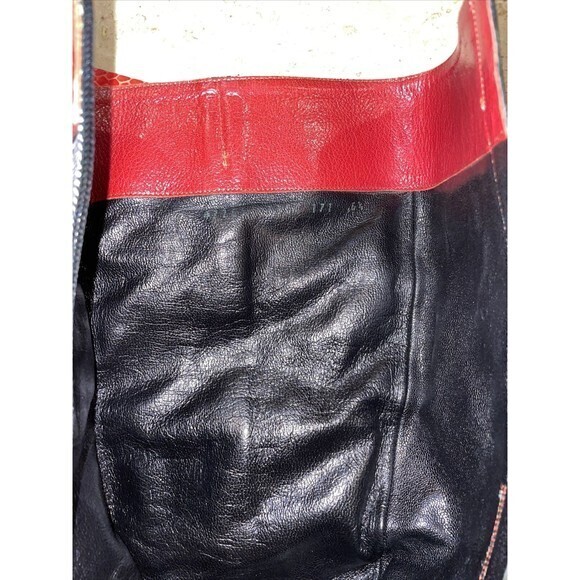 Casadei Knee High Stiletto boots Plaid Fabric with Red Textured Leather Trim 6.5 - Picture 11 of 11